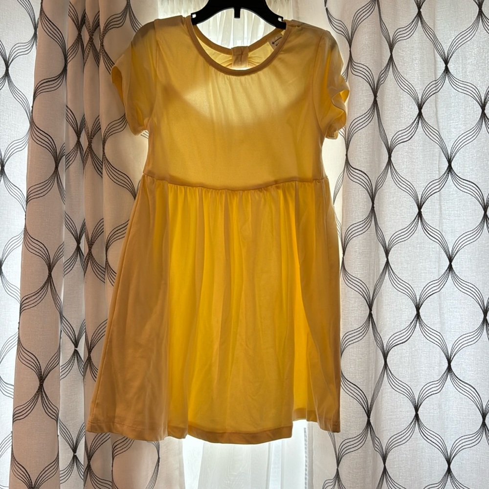 Girls size 7 yellow sundress